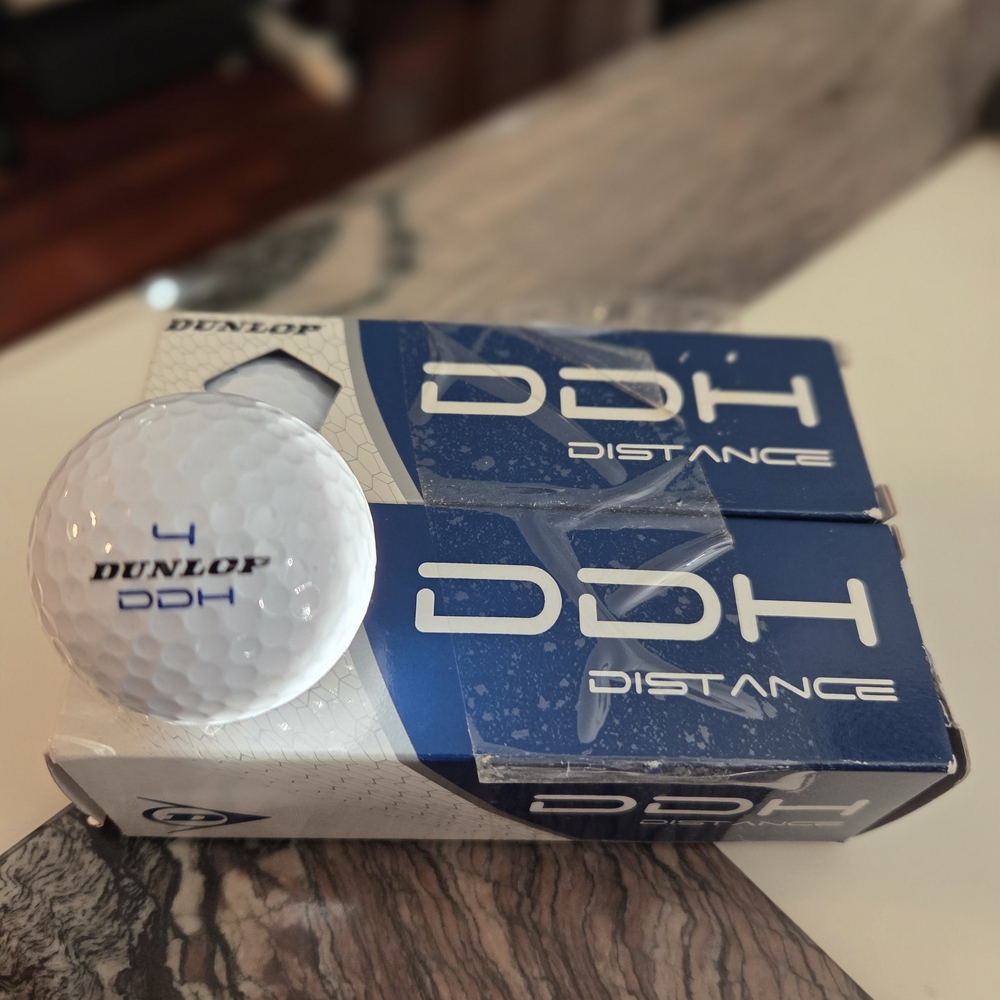 6 pcs Dunlop DDH White Golf Balls